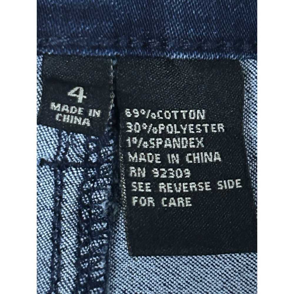 DG2 Diane Gilman Jeans NWT Cropped Embellished Jeans Sz 4 - Picture 8 of 9